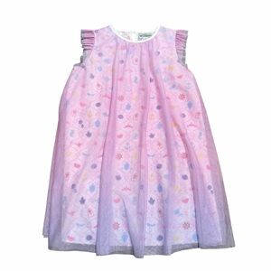 Disney Cruise Line Girls Princess Dress with Tulle Overlay | Size Large